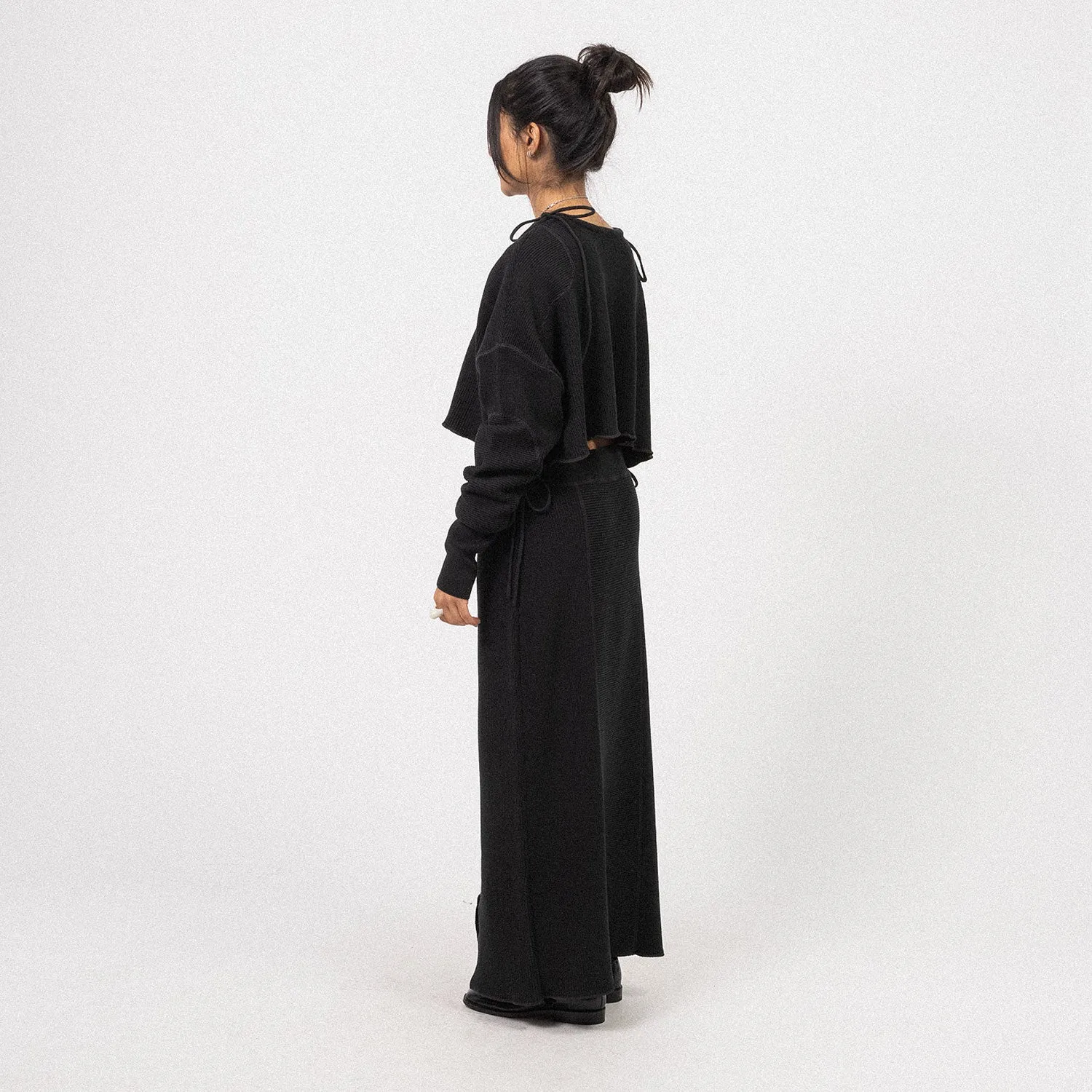 [BEAMS BOY] G.MIL KNIT SKIRT _ BLACK