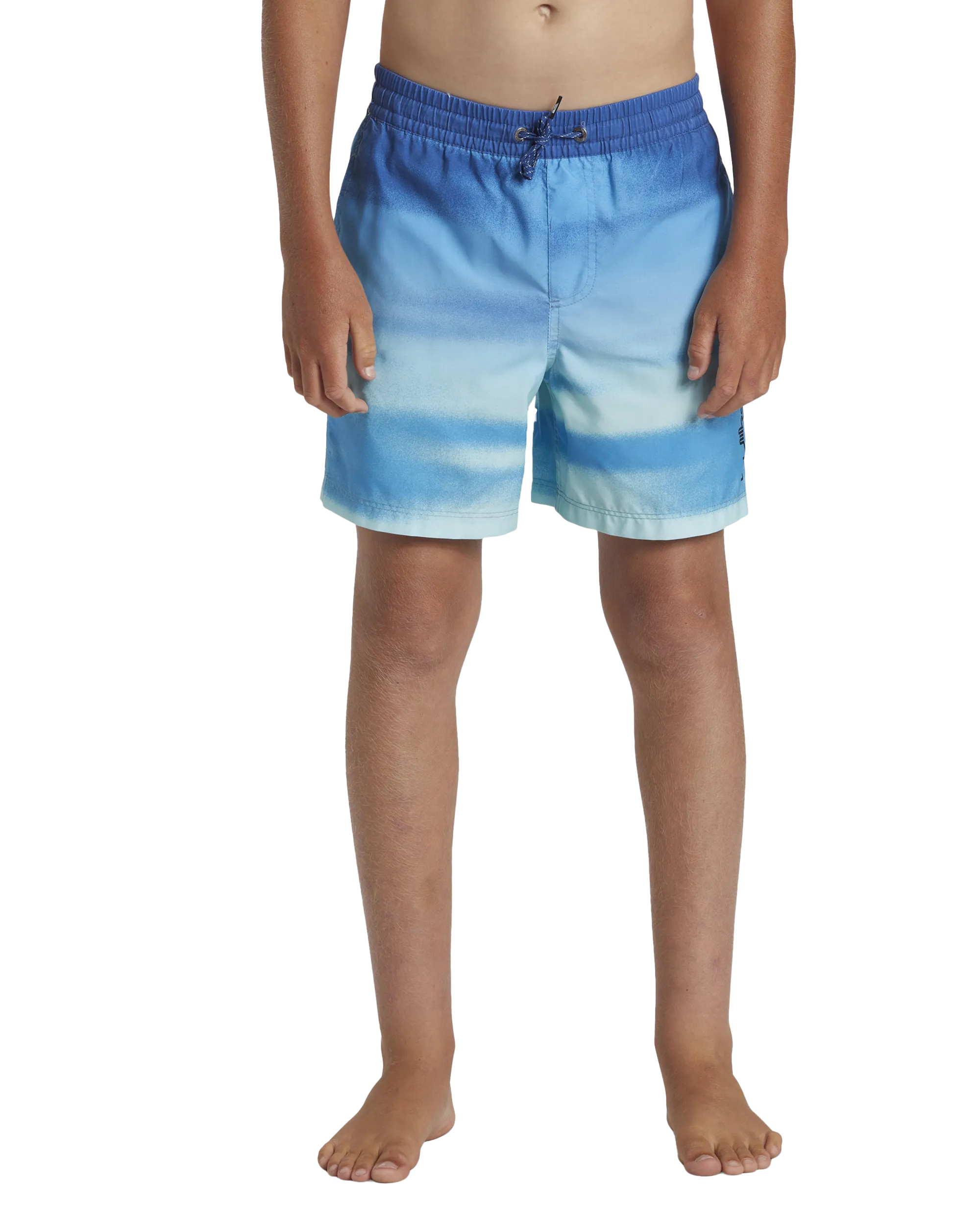 Boys Everyday Fade Volley Shorts in Monaco Blue