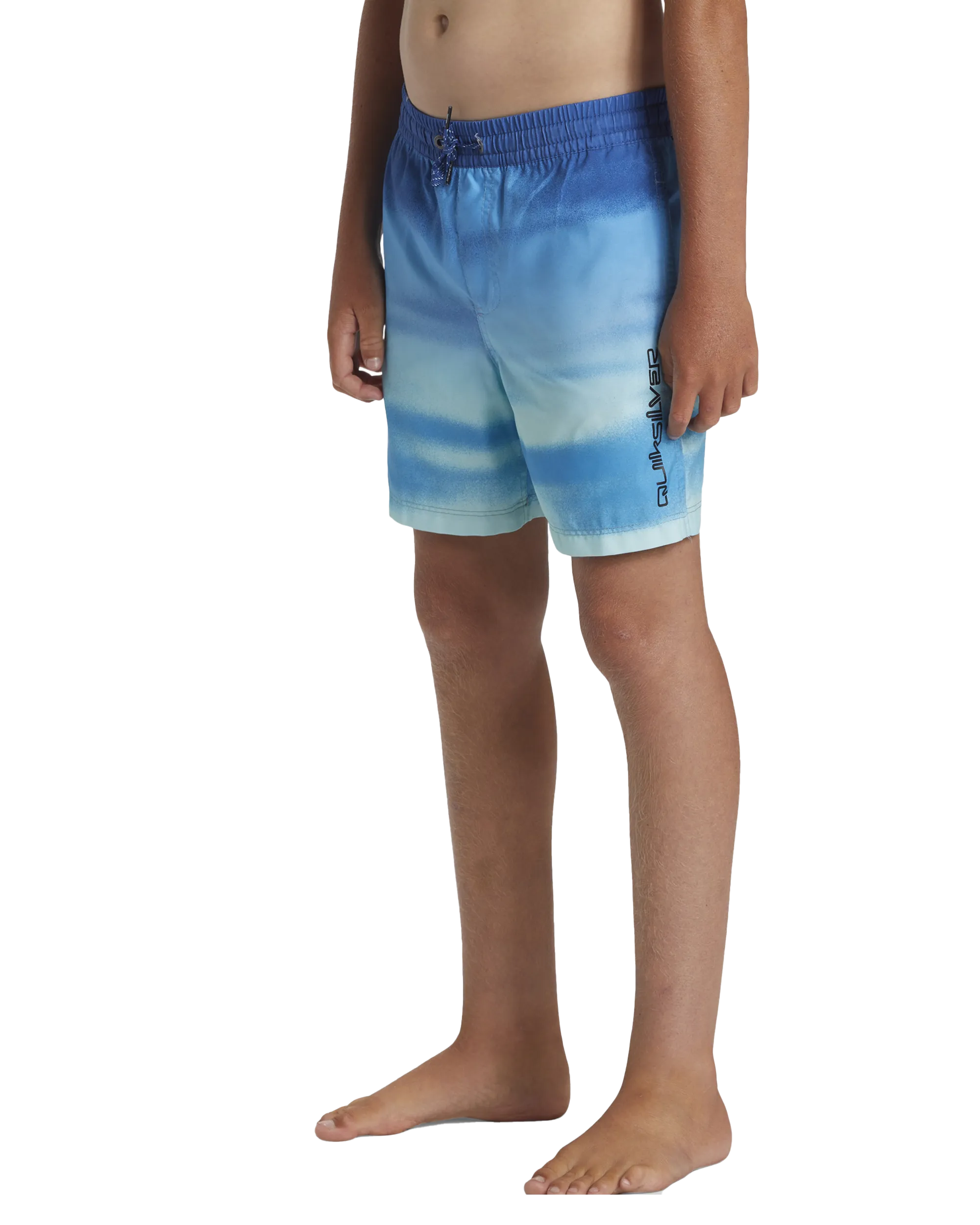 Boys Everyday Fade Volley Shorts in Monaco Blue