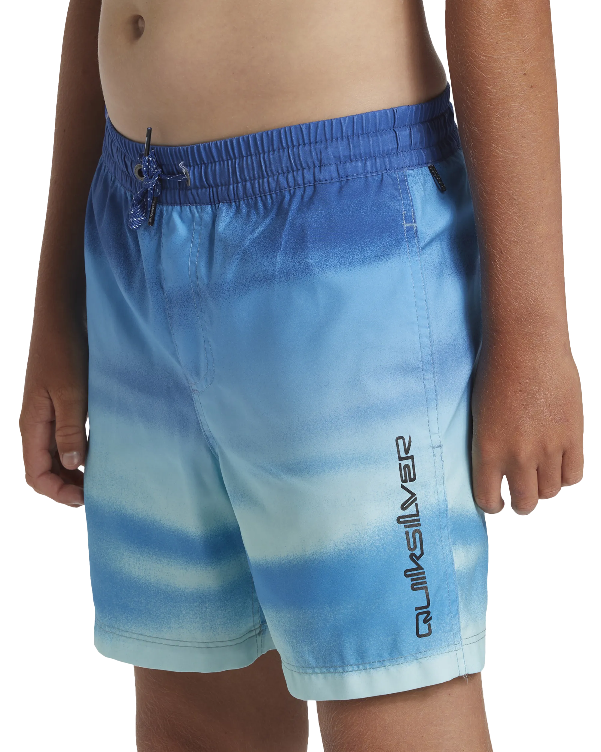 Boys Everyday Fade Volley Shorts in Monaco Blue