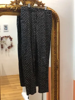 Caroll Black Floral Pants