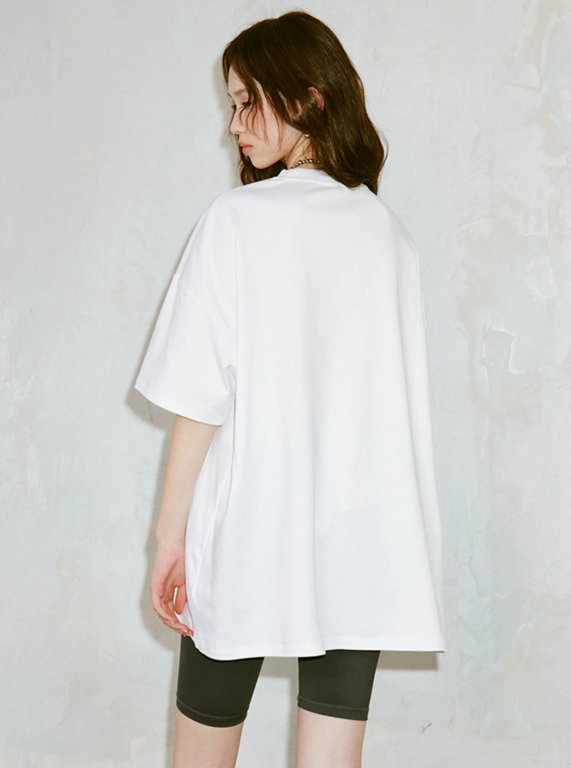 Chic Round Neck Loose T-Shirt