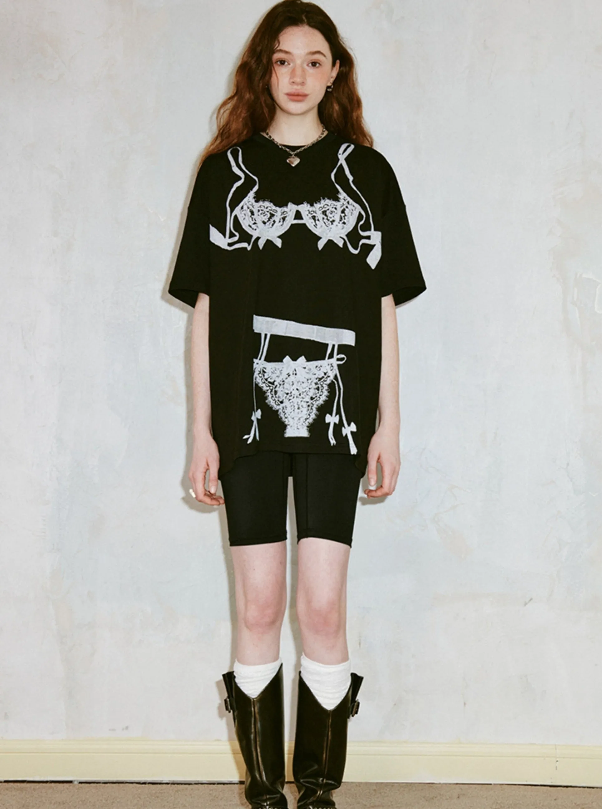 Chic Round Neck Loose T-Shirt