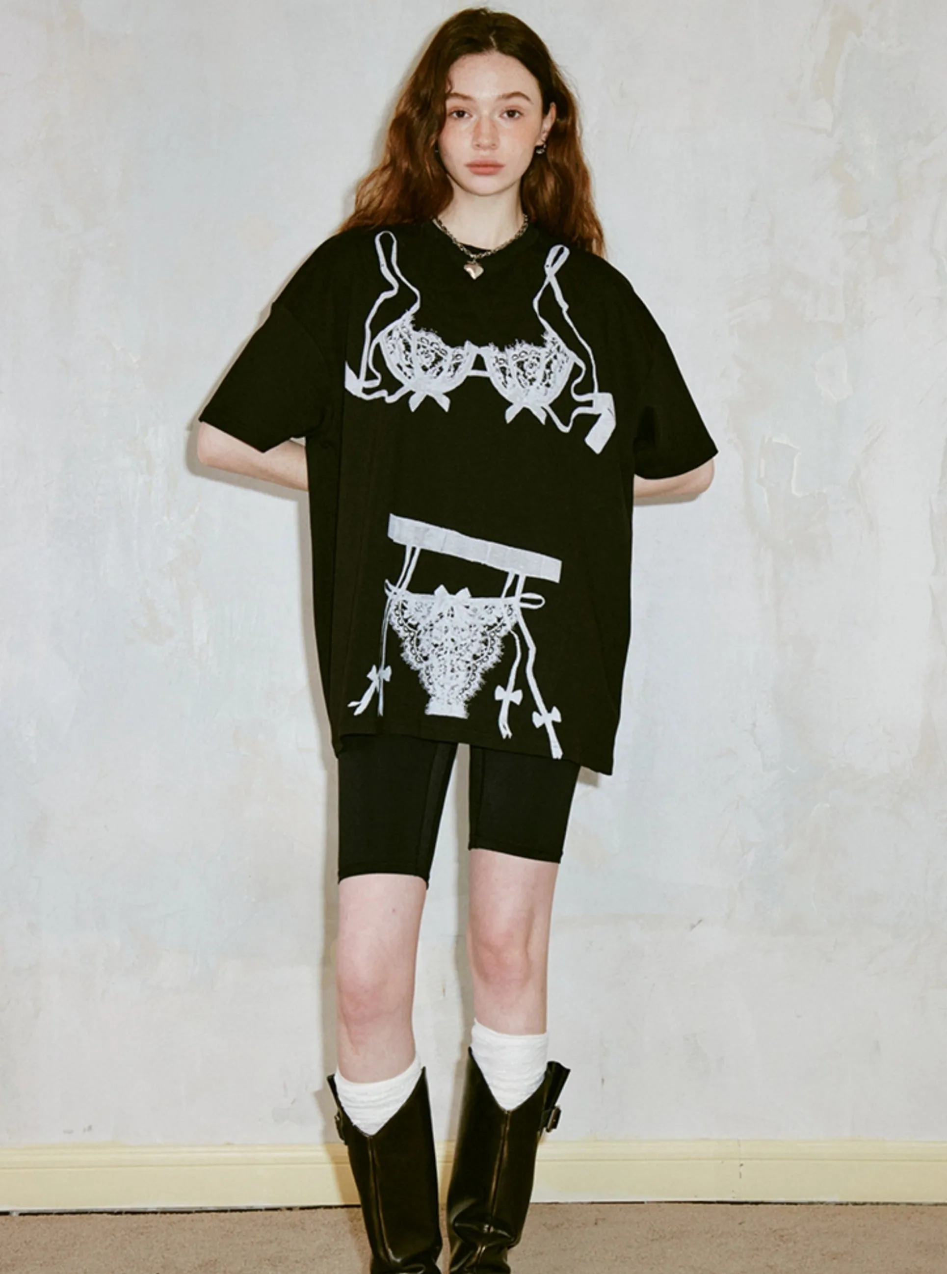 Chic Round Neck Loose T-Shirt