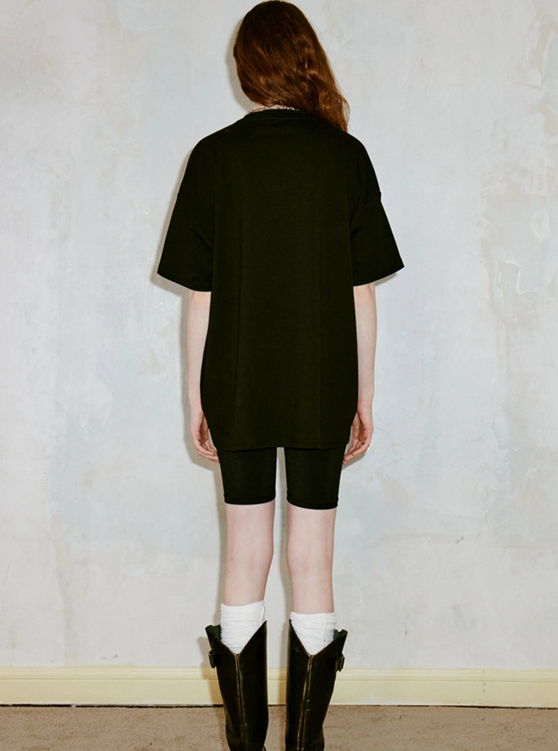 Chic Round Neck Loose T-Shirt