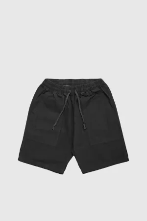 Classic Canvas Chef Shorts - Black