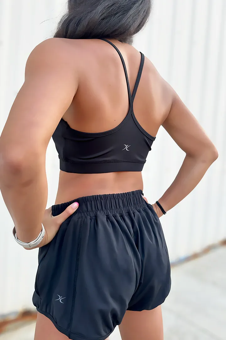 Classic Flutter Shorts | Black