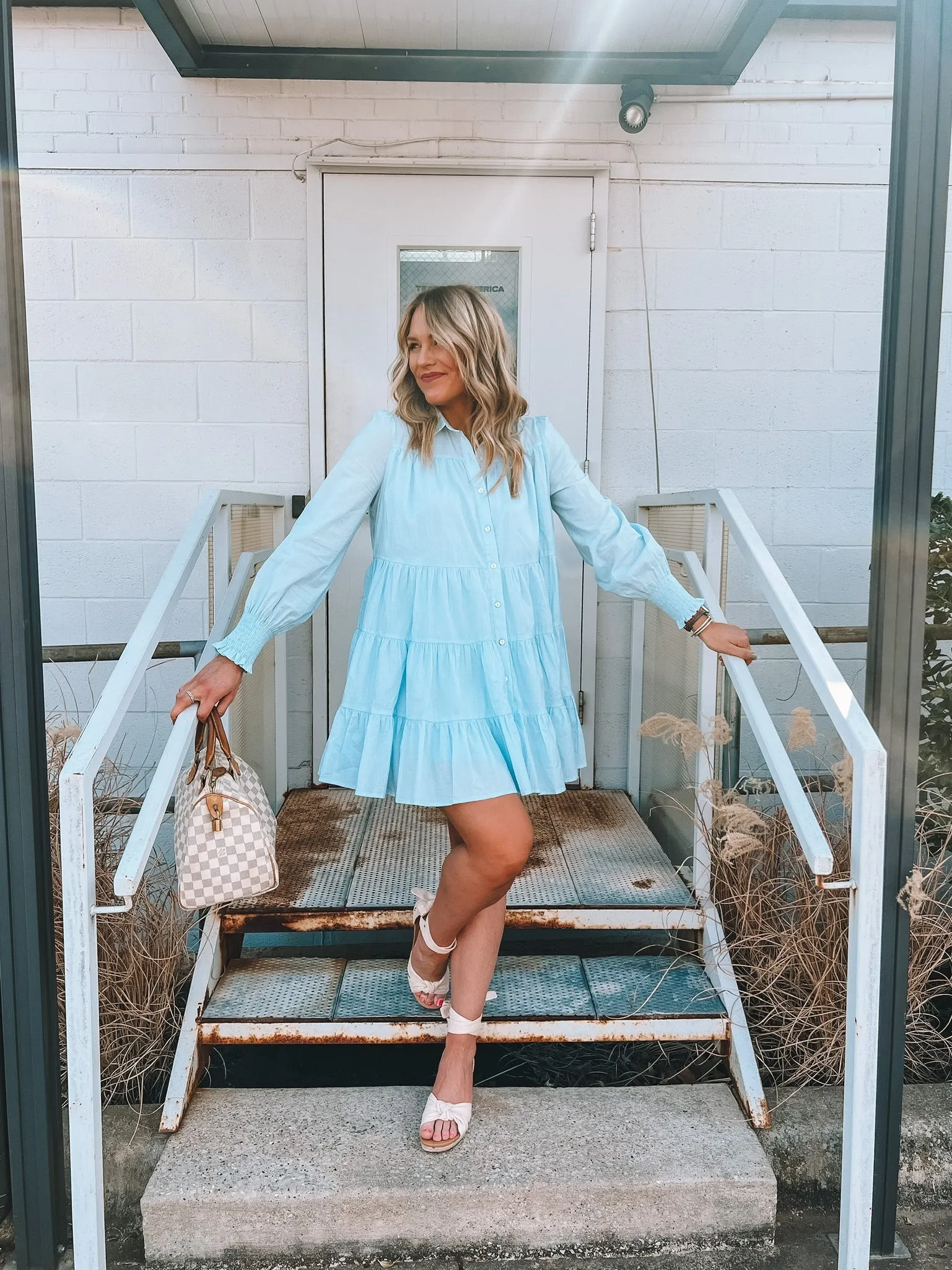 collared button down mini dress - available in two colors