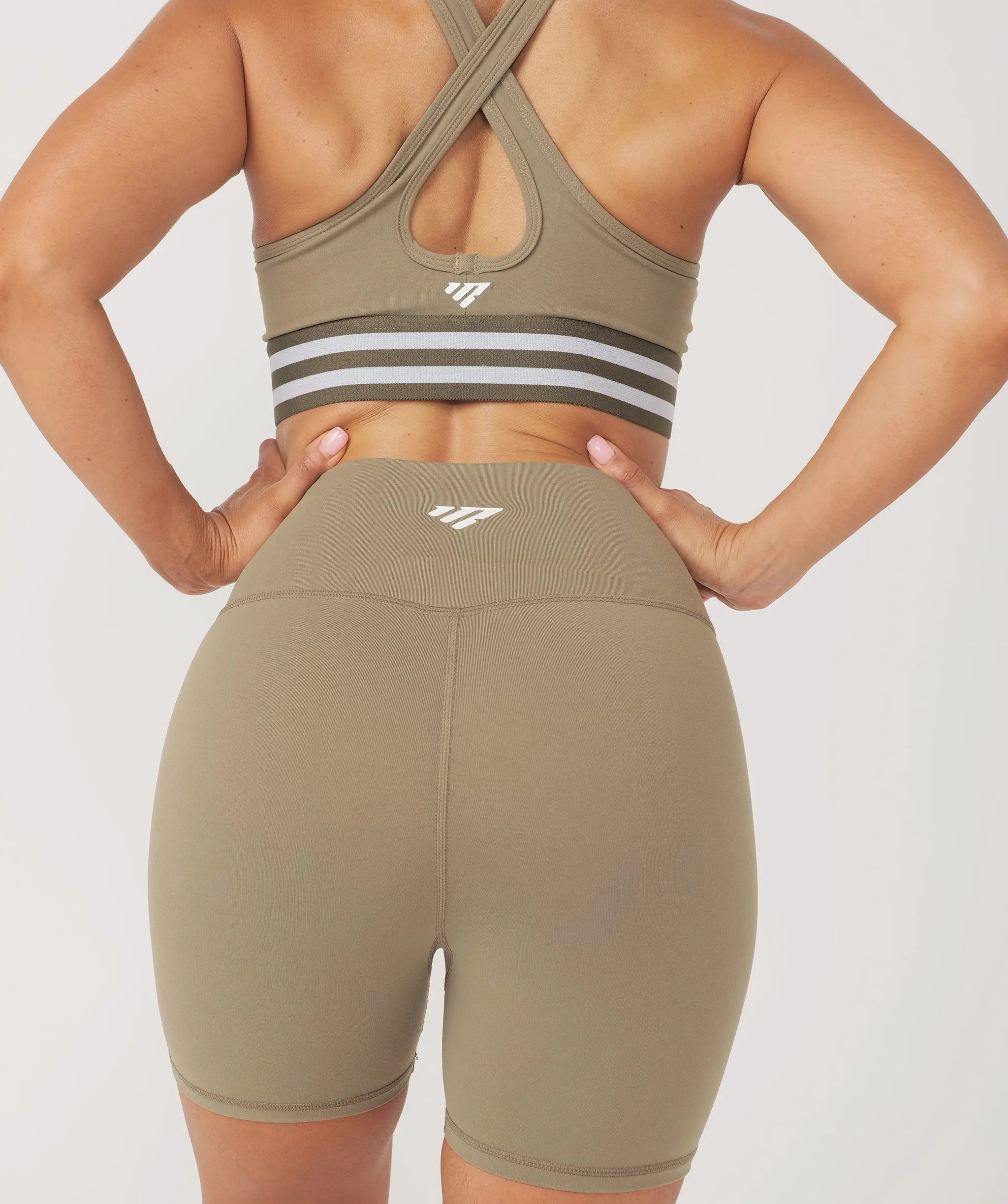 Core Booty Shorts Khaki