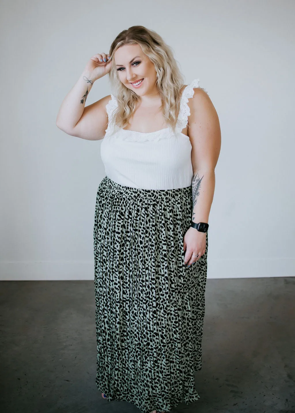Curvy Fierce Desires Midi Skirt