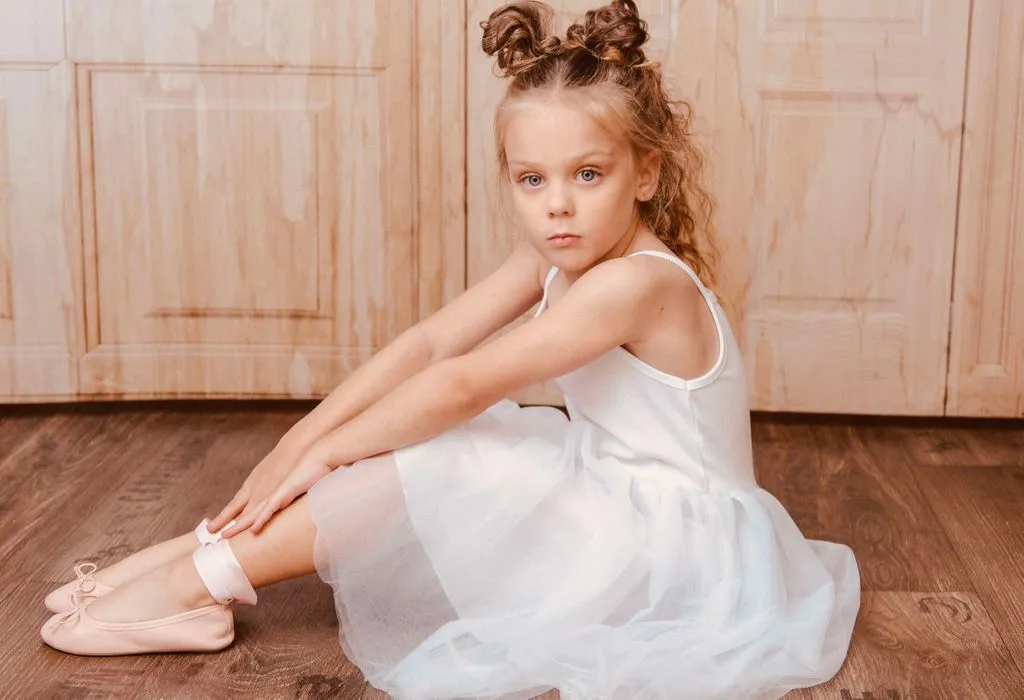 DOLLY by Le Petit Tom ® RIB COTTON TUTU DRESS white