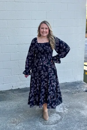 Friendly Florals Smocked Maxi Dress