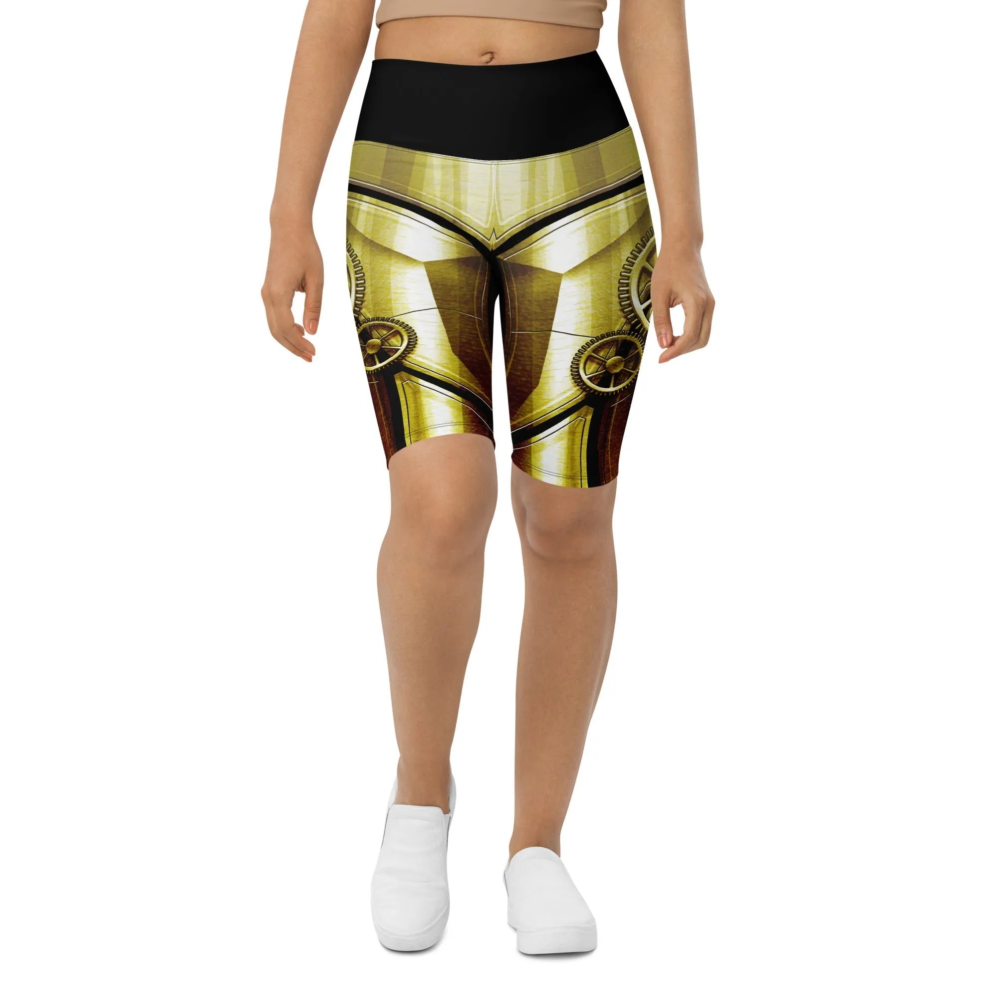 Golden Machine Biker Shorts