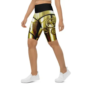 Golden Machine Biker Shorts
