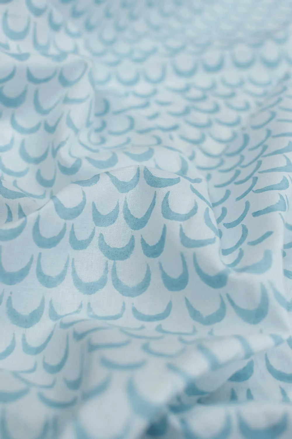 Half Moon Design Sanganeri Cotton Fabric