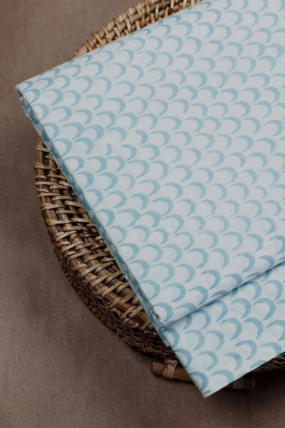 Half Moon Design Sanganeri Cotton Fabric