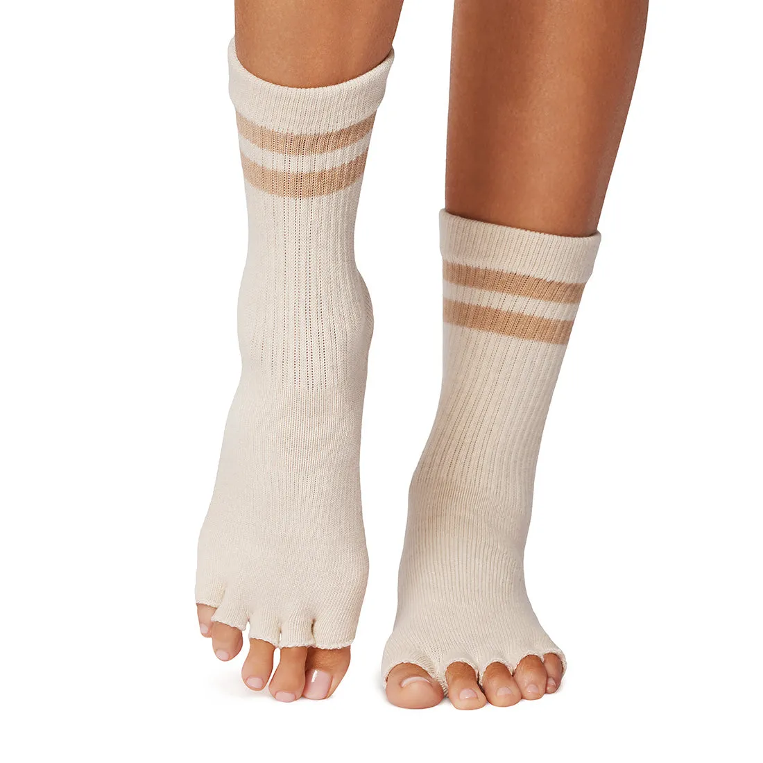Half Toe Crew Grip Socks
