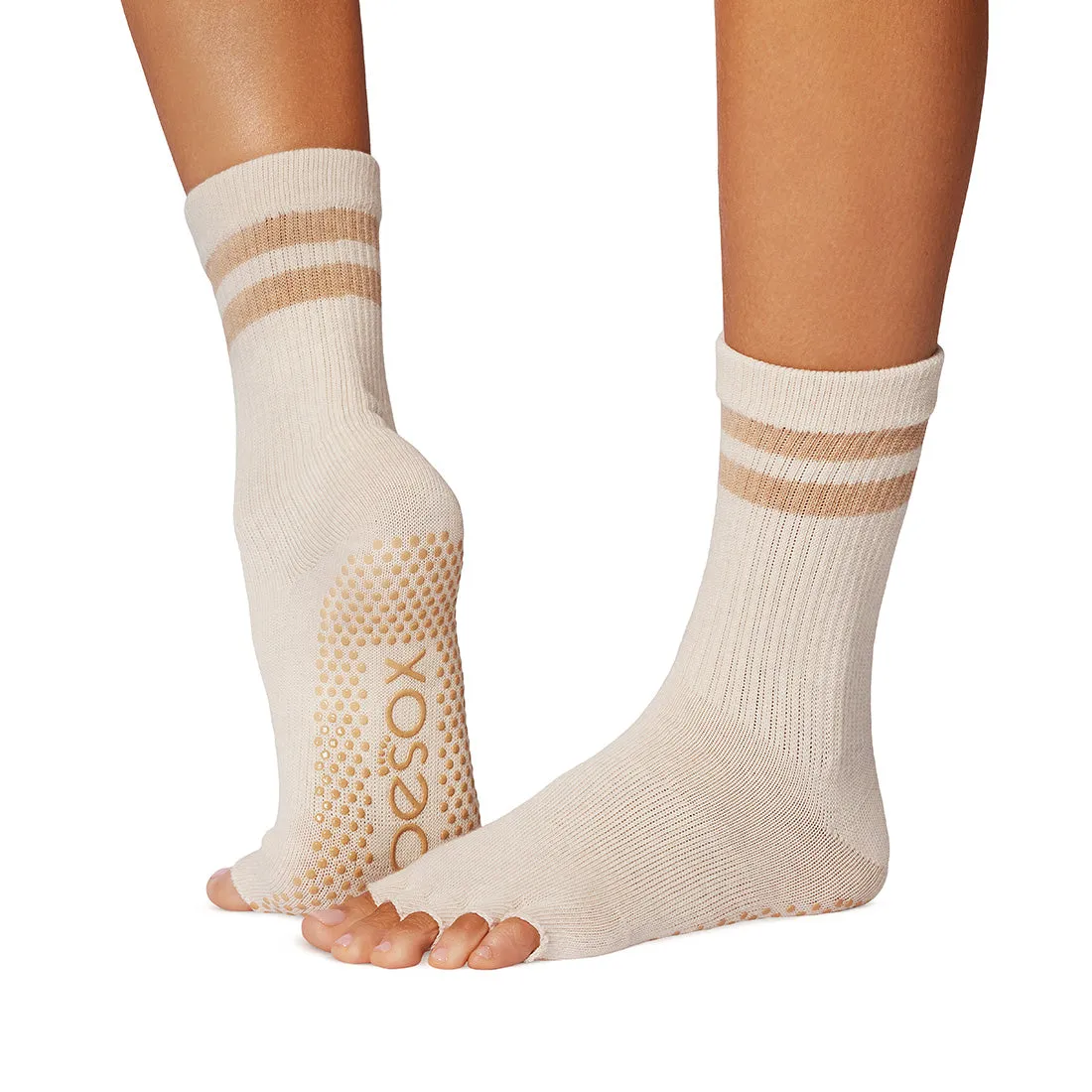 Half Toe Crew Grip Socks
