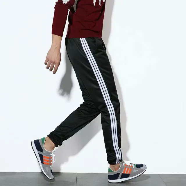 insPants Men Thick Korean Casual Pants Slim Look All-Matching Student Trendy Sporty Ankle-Length Pants