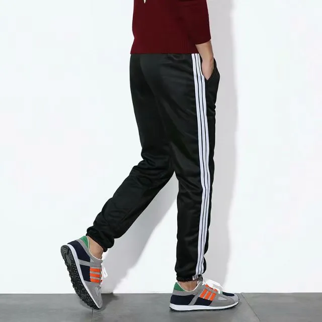 insPants Men Thick Korean Casual Pants Slim Look All-Matching Student Trendy Sporty Ankle-Length Pants