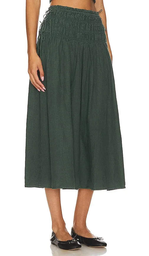 Joie Clover Skirt in Dark Green