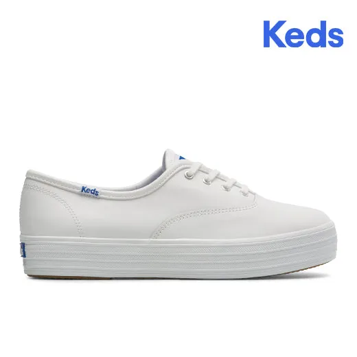 Keds Women's The Platform Leather White (WH67191)