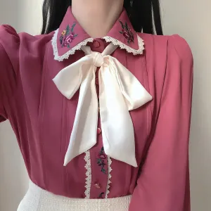 Lady Glams 2024 Women’s Tie Ribbon Tops - Office Formals