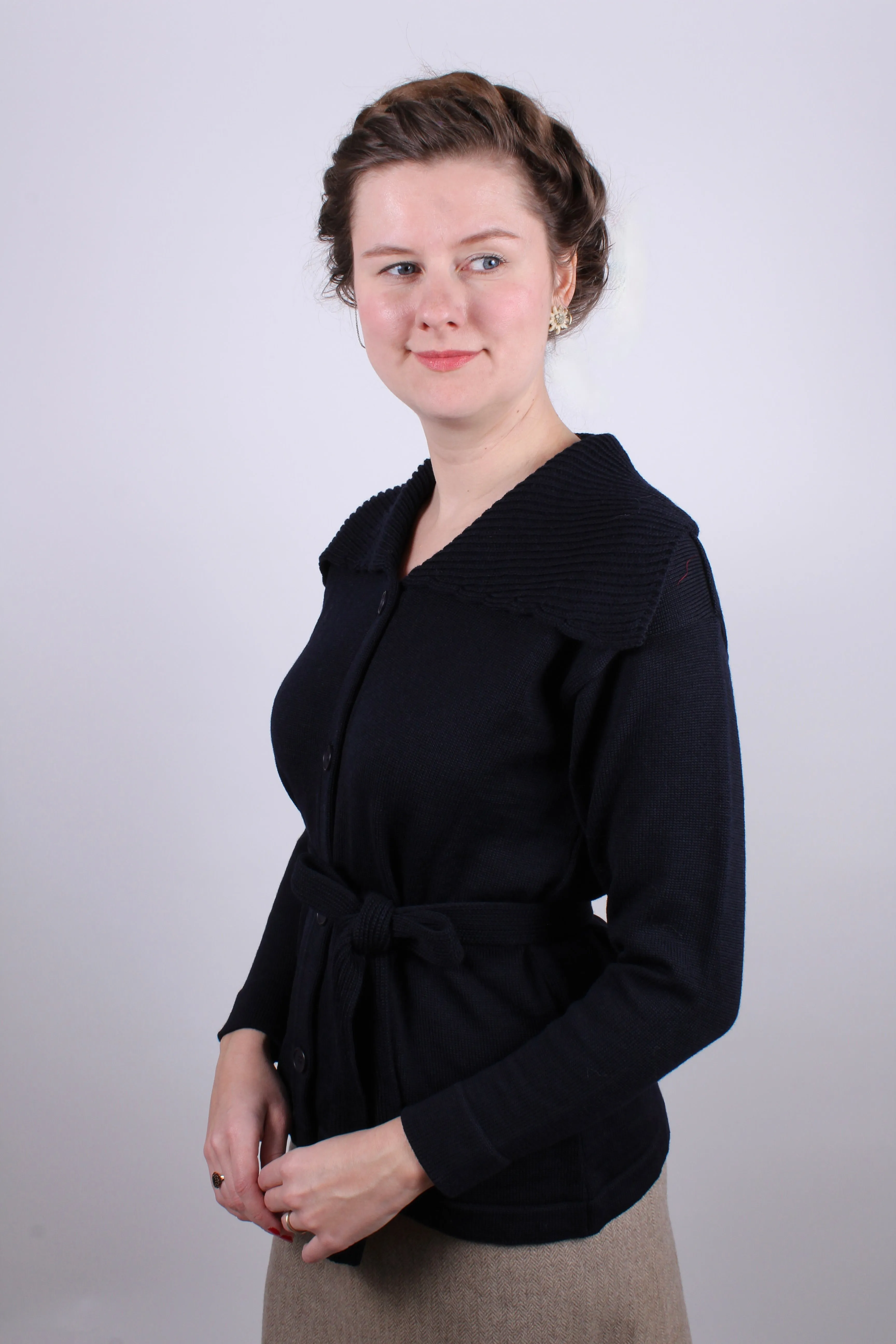 Late 1950s cardigan - Navy blue - Veronika