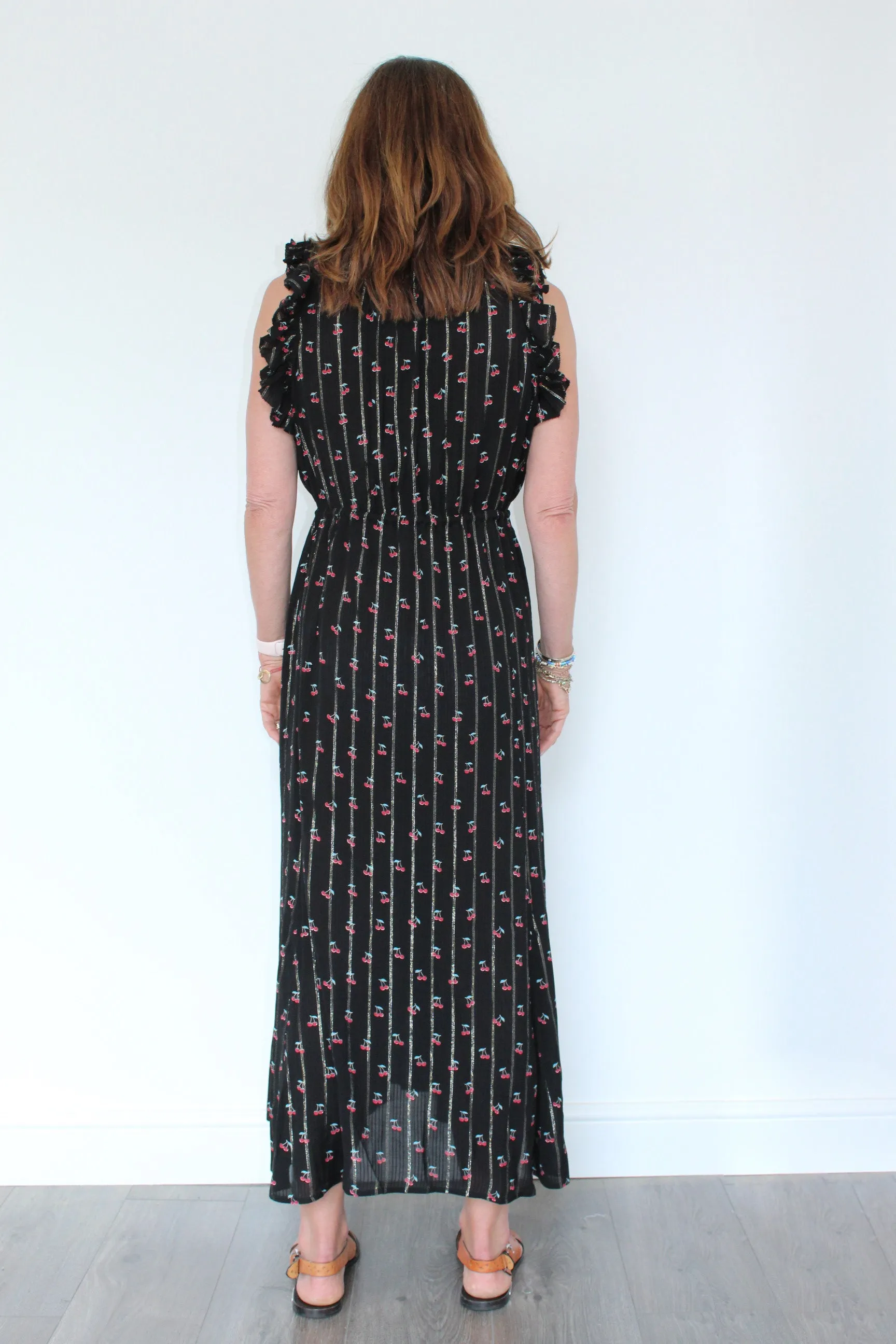 M Parsley Sleeveless Long Dress in Black