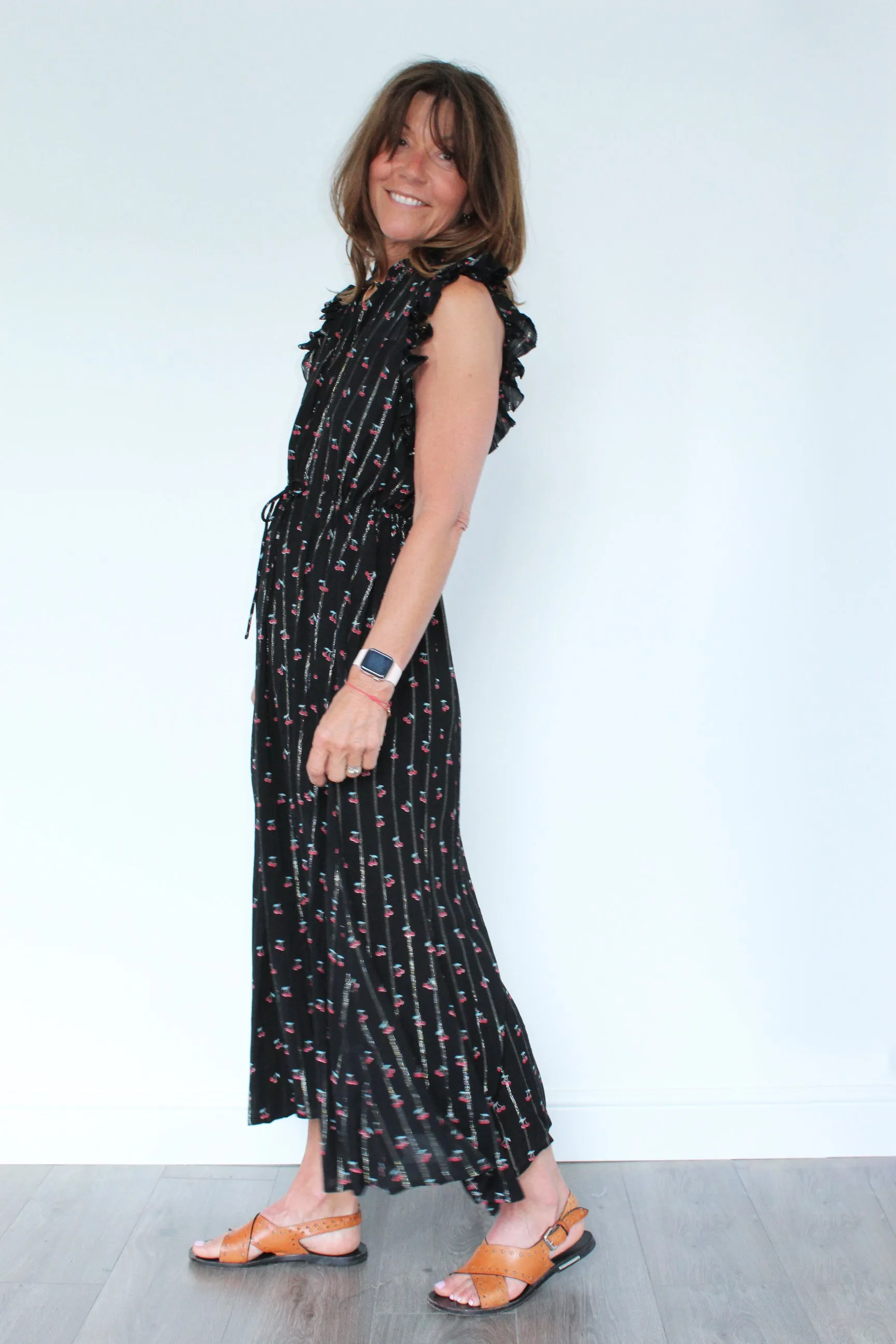 M Parsley Sleeveless Long Dress in Black