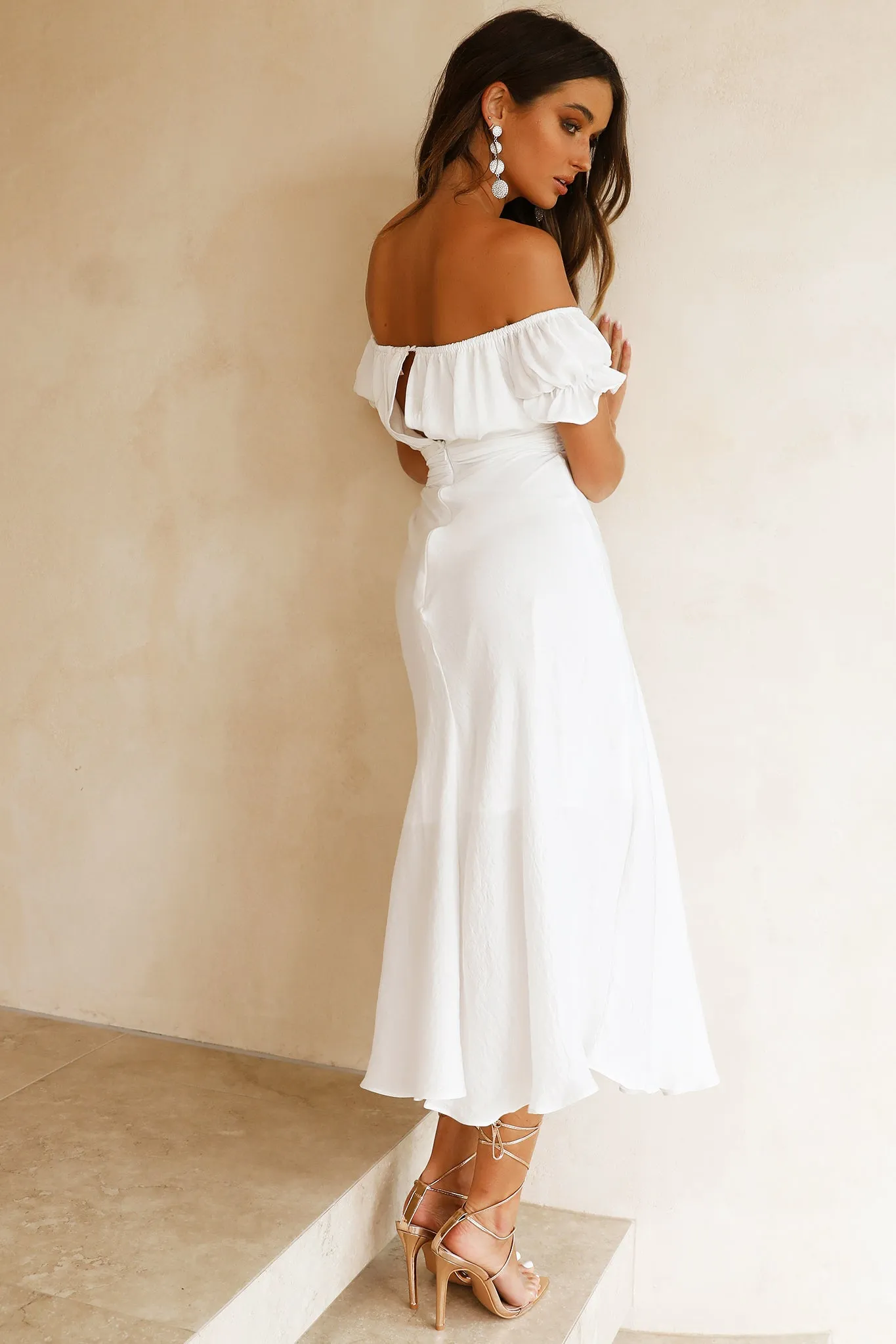 Mariner Midi Dress - White