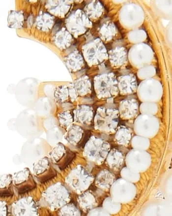 Mini Fiona Hoops | White