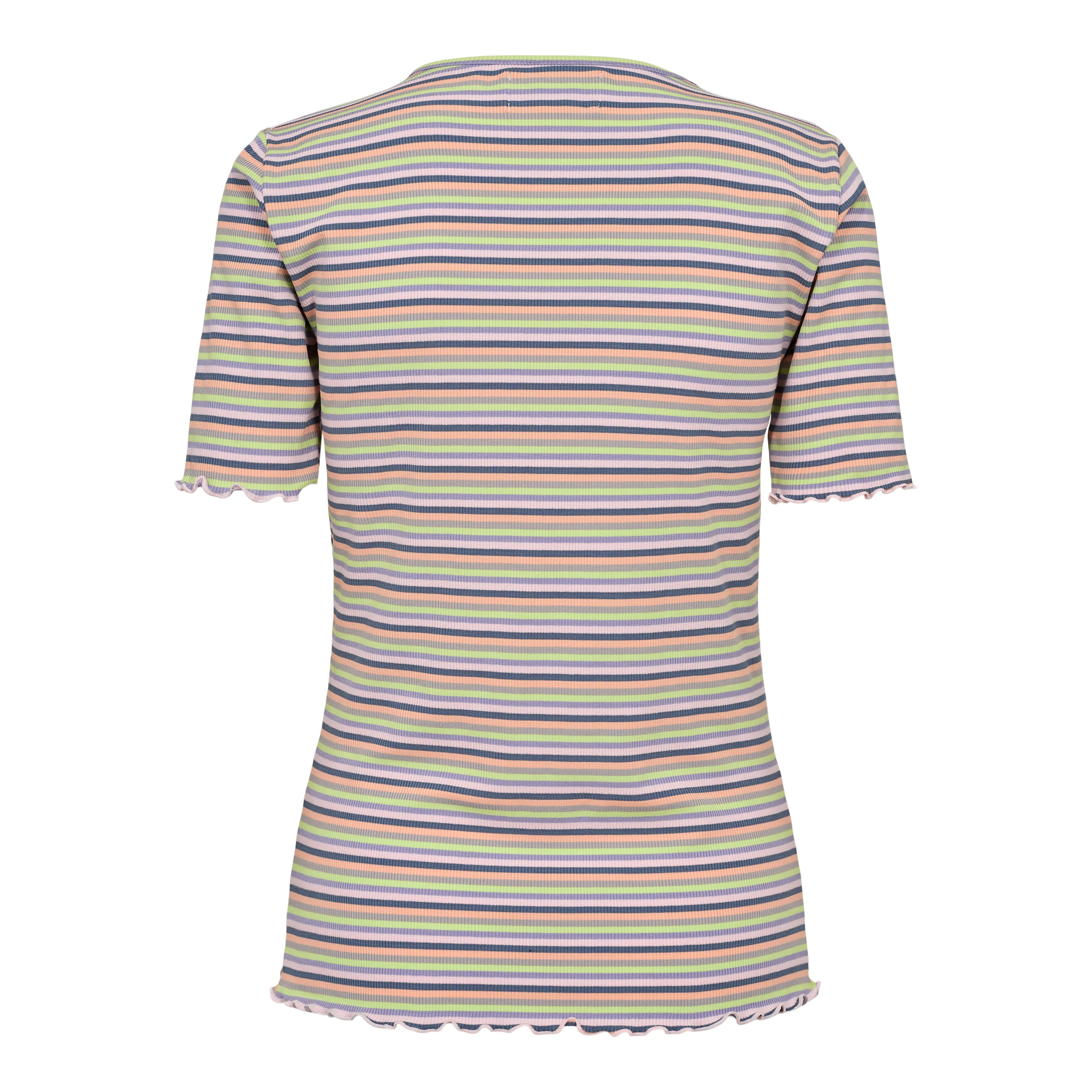 NATALIA-SS-BLOUSE - MULTI GREY STRIPE