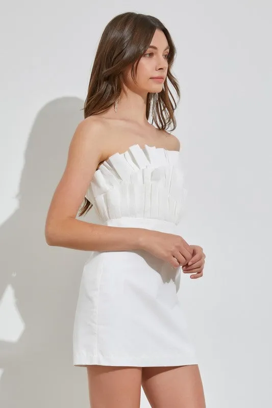 Olexandra Off Shoulder Ruffle Dress
