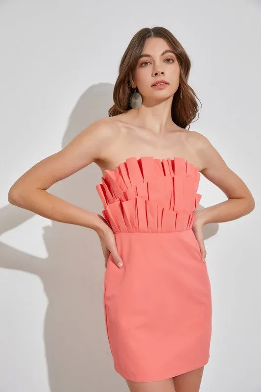 Olexandra Off Shoulder Ruffle Dress