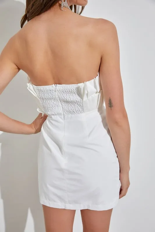 Olexandra Off Shoulder Ruffle Dress