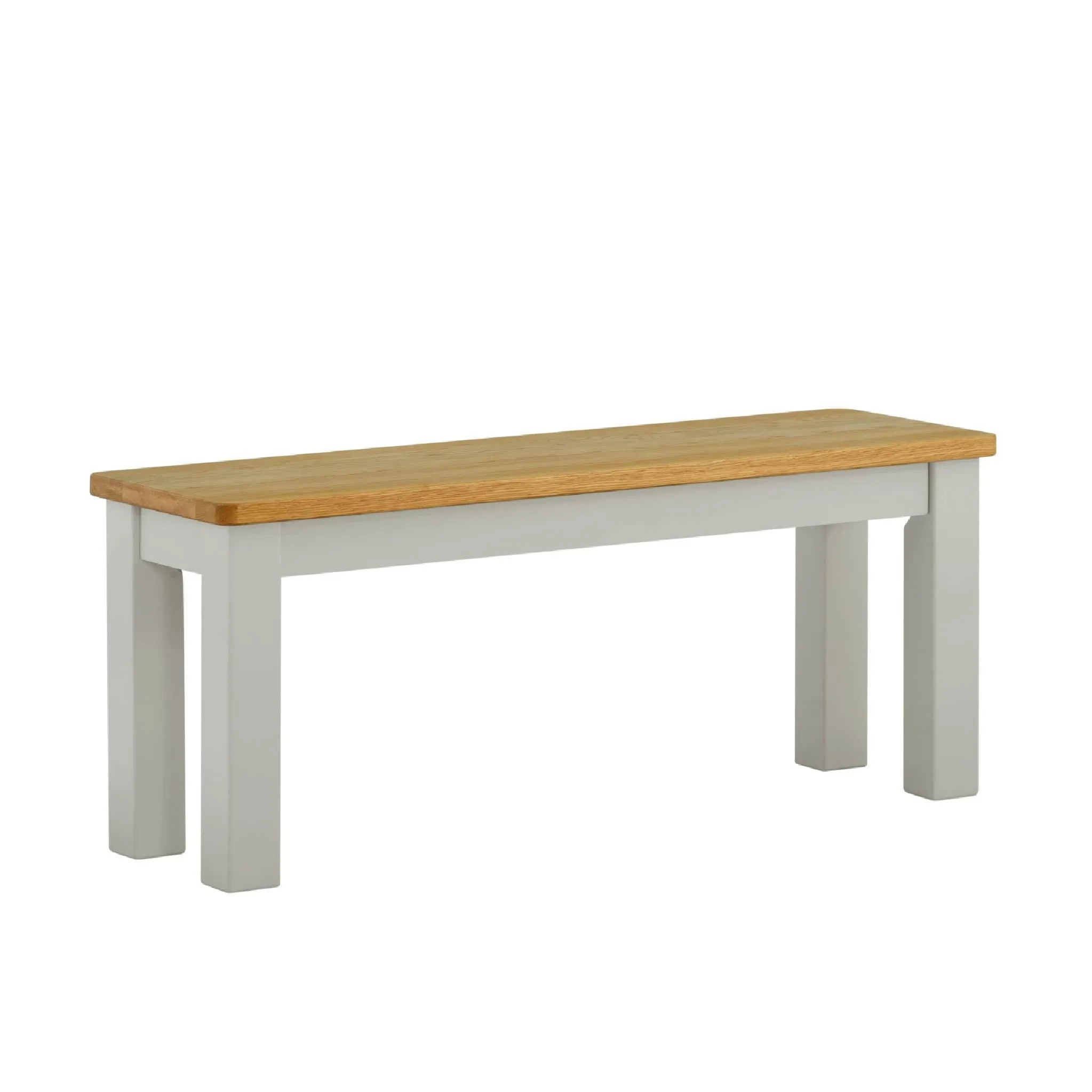 Padstow Grey 120cm Dining Set - 1 x Bench 2 x Chairs