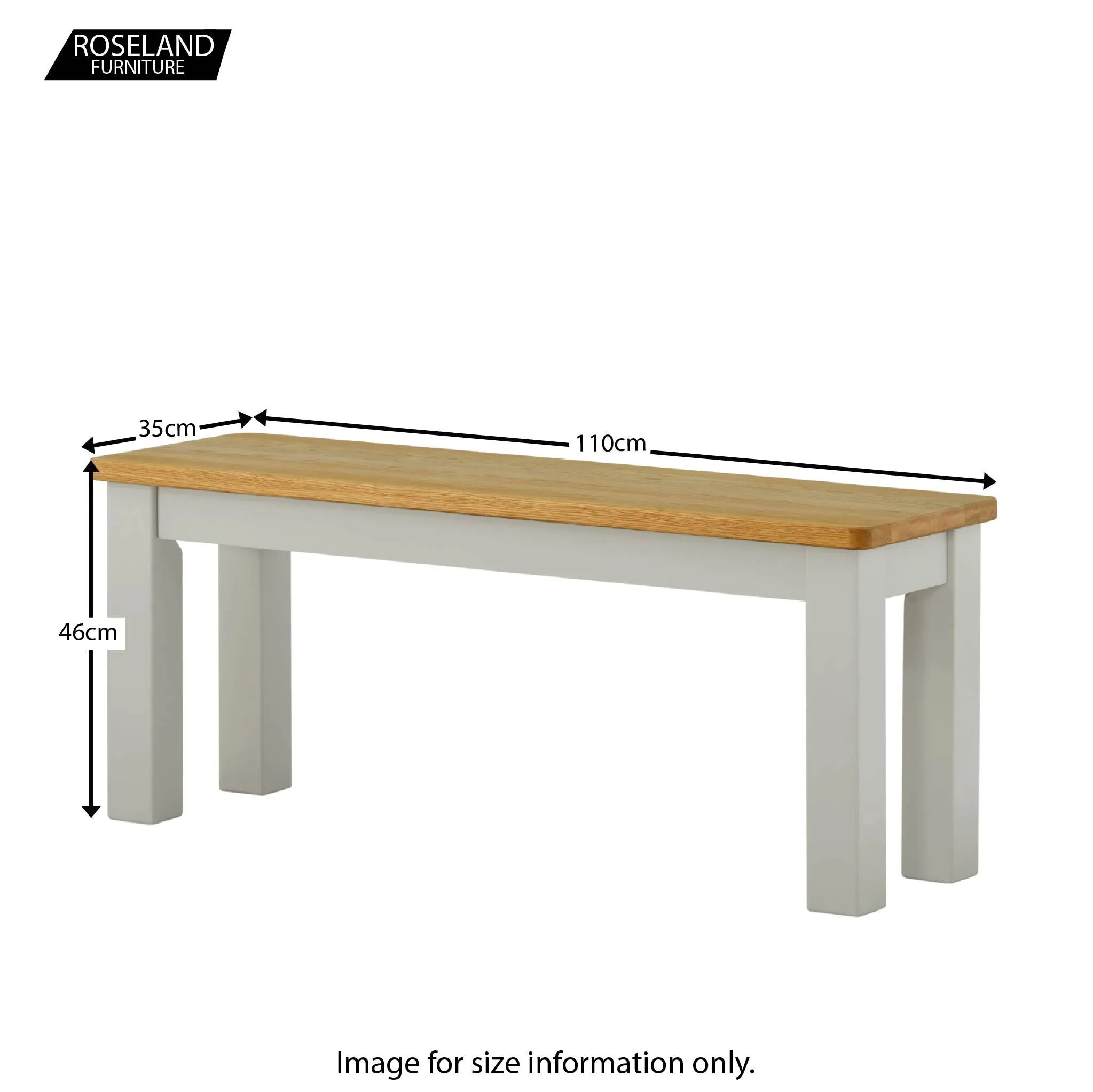Padstow Grey 120cm Dining Set - 1 x Bench 2 x Chairs