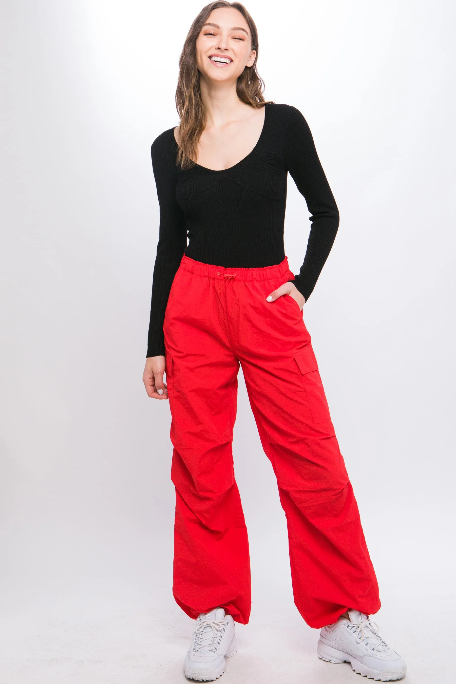 Parachute Cargo Pants;