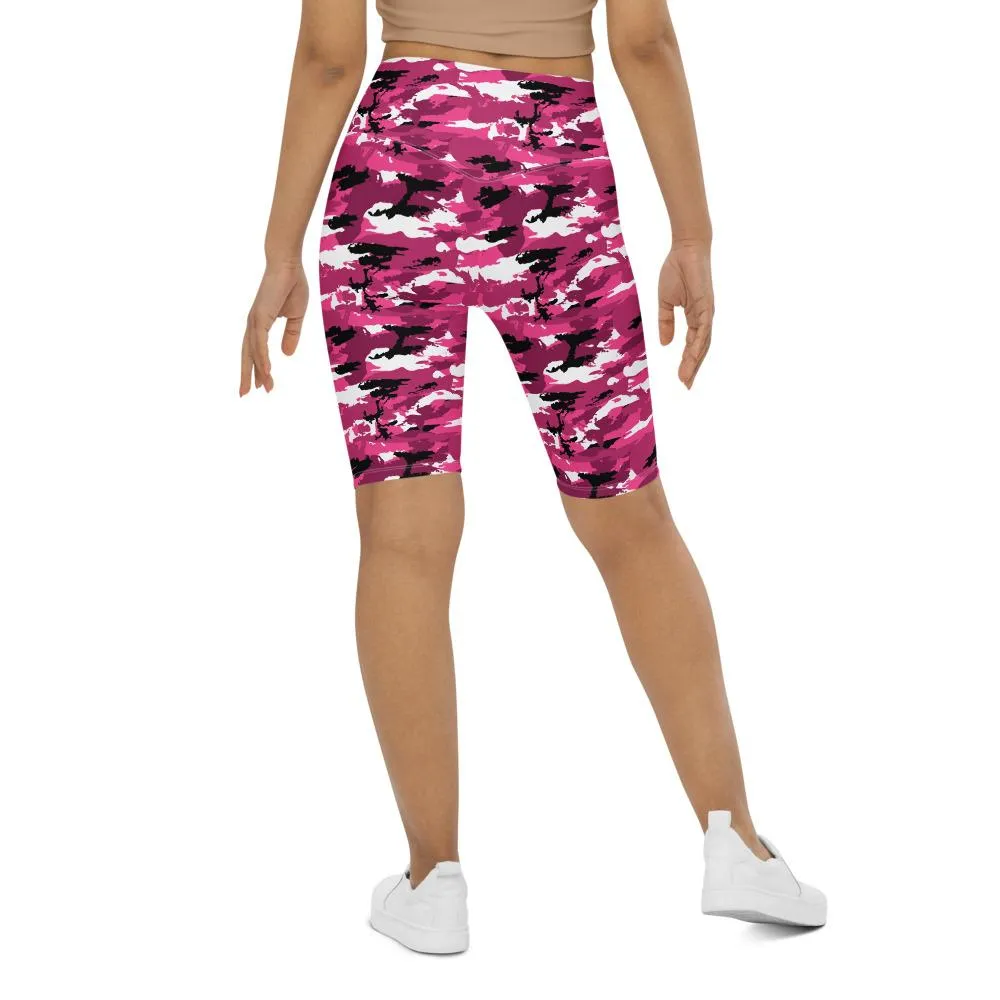 Pink Camo Bike Shorts