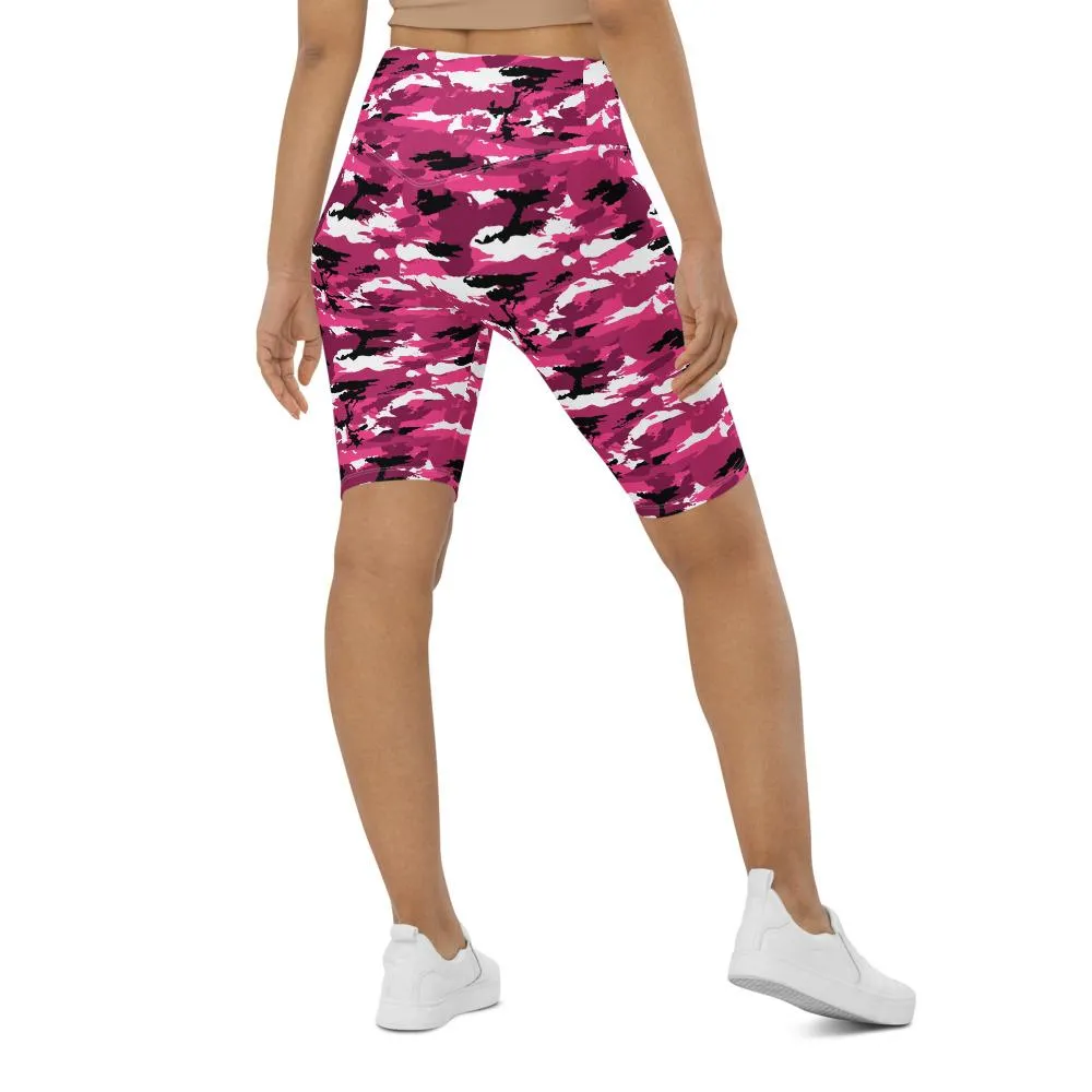 Pink Camo Bike Shorts