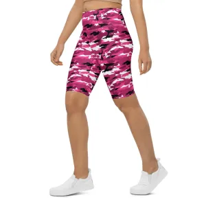 Pink Camo Bike Shorts