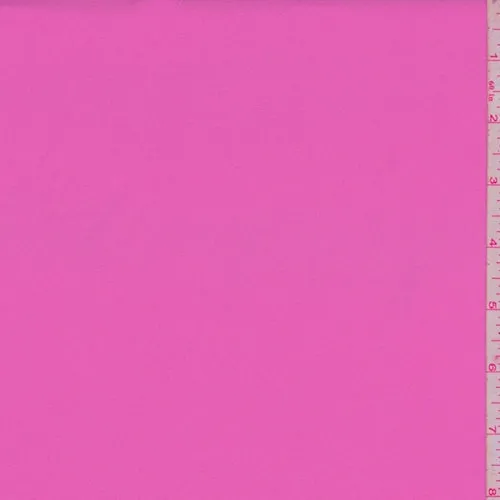 Pink Gloss Stretch Crepe de Chine Fabric