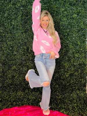 Pink Sugar Lips' N Love Sweater