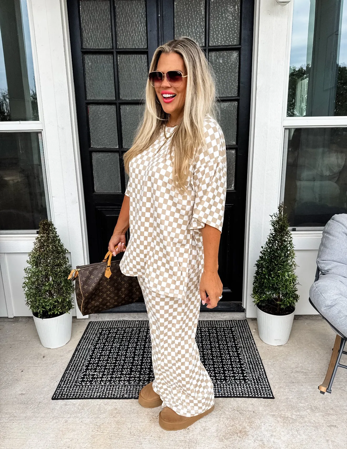 PRE-ORDER Check Me Out Side Slit Top - Neutrals