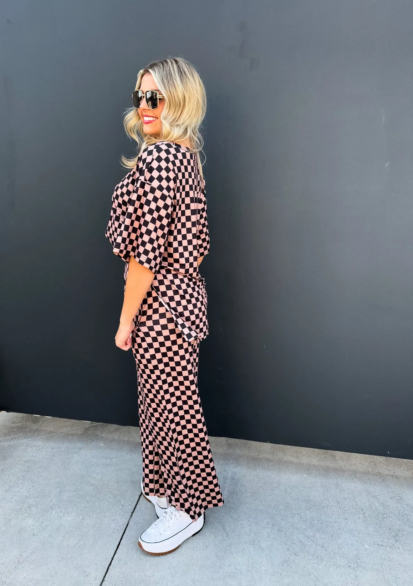 PRE-ORDER Check Me Out Side Slit Top - Neutrals