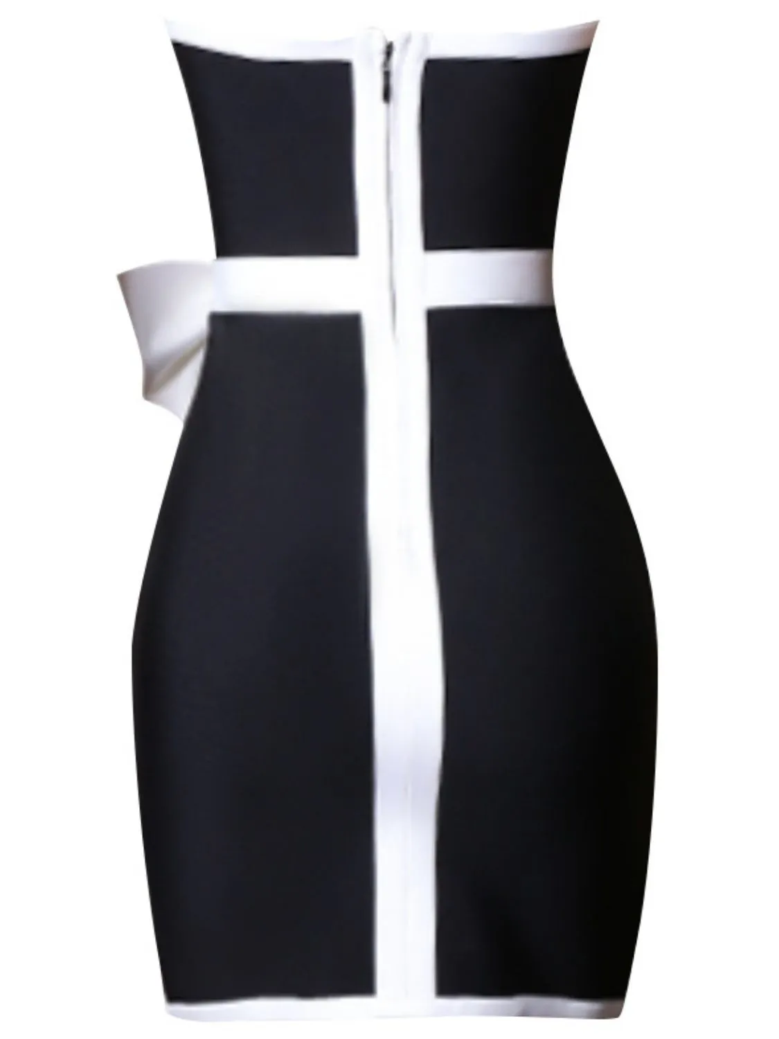 "Mr & Ms. Romantic" Bow Detail Mini Dress