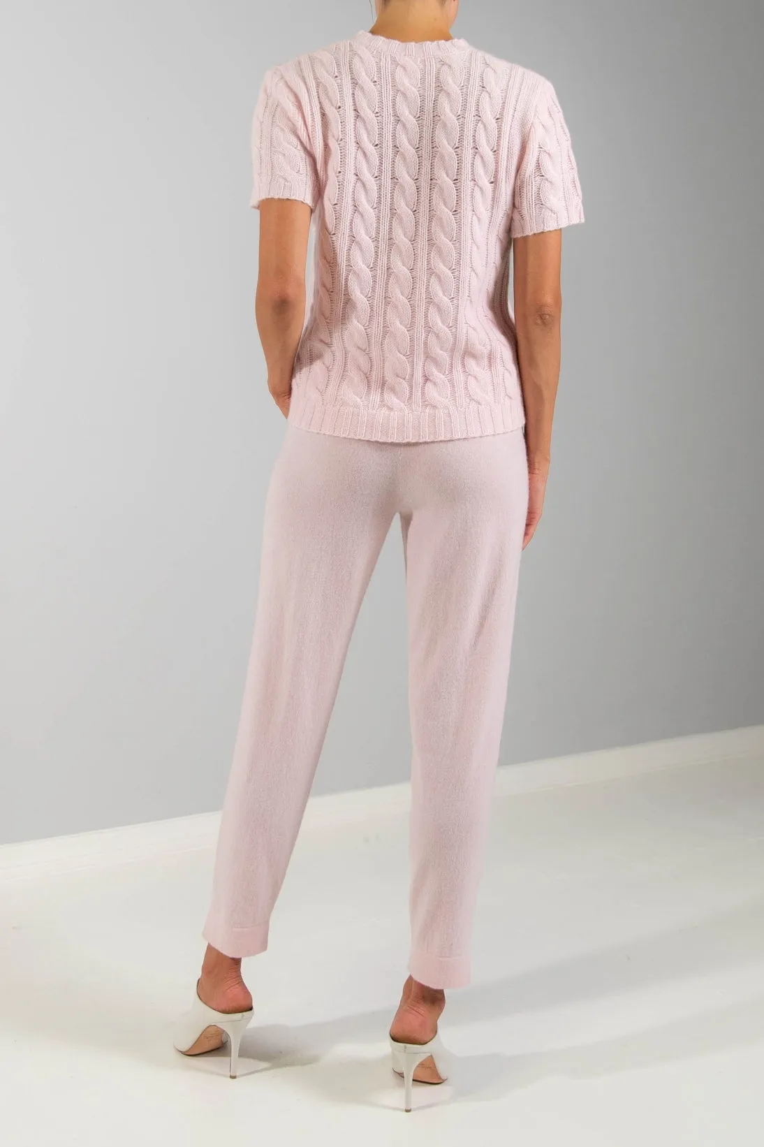 RECYCLED CASHMERE SIDE SLIT PANTS