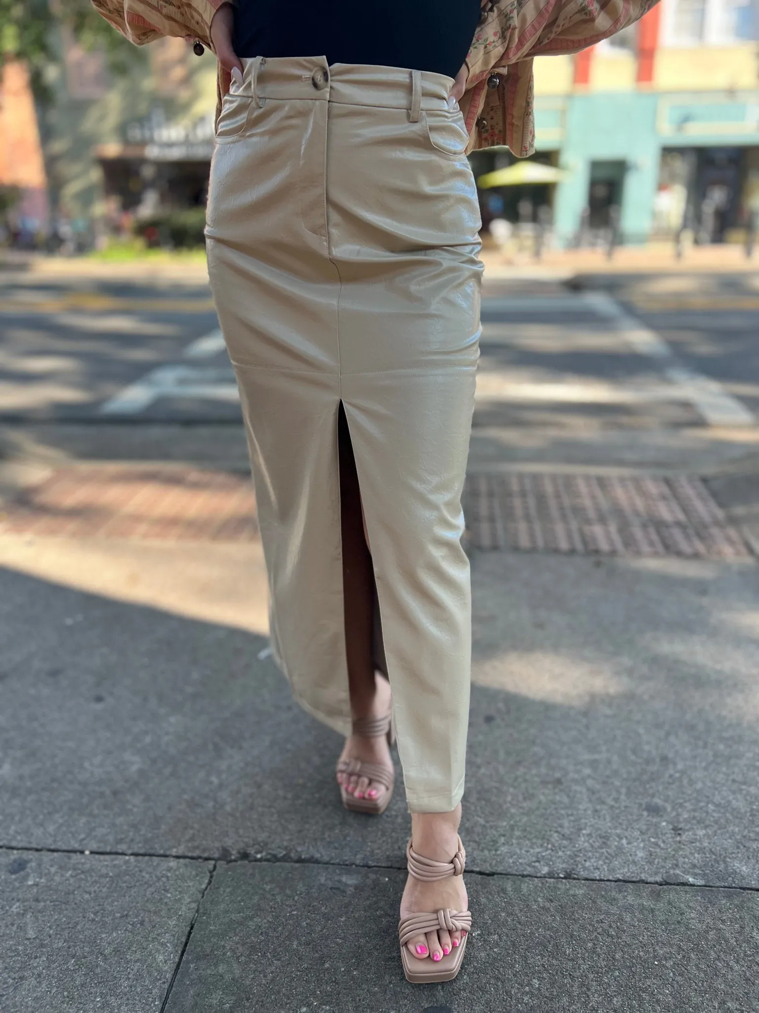 Sahara Chic Midi Skirt