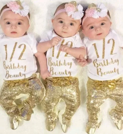SALE Girl's Gold Sequin Pants